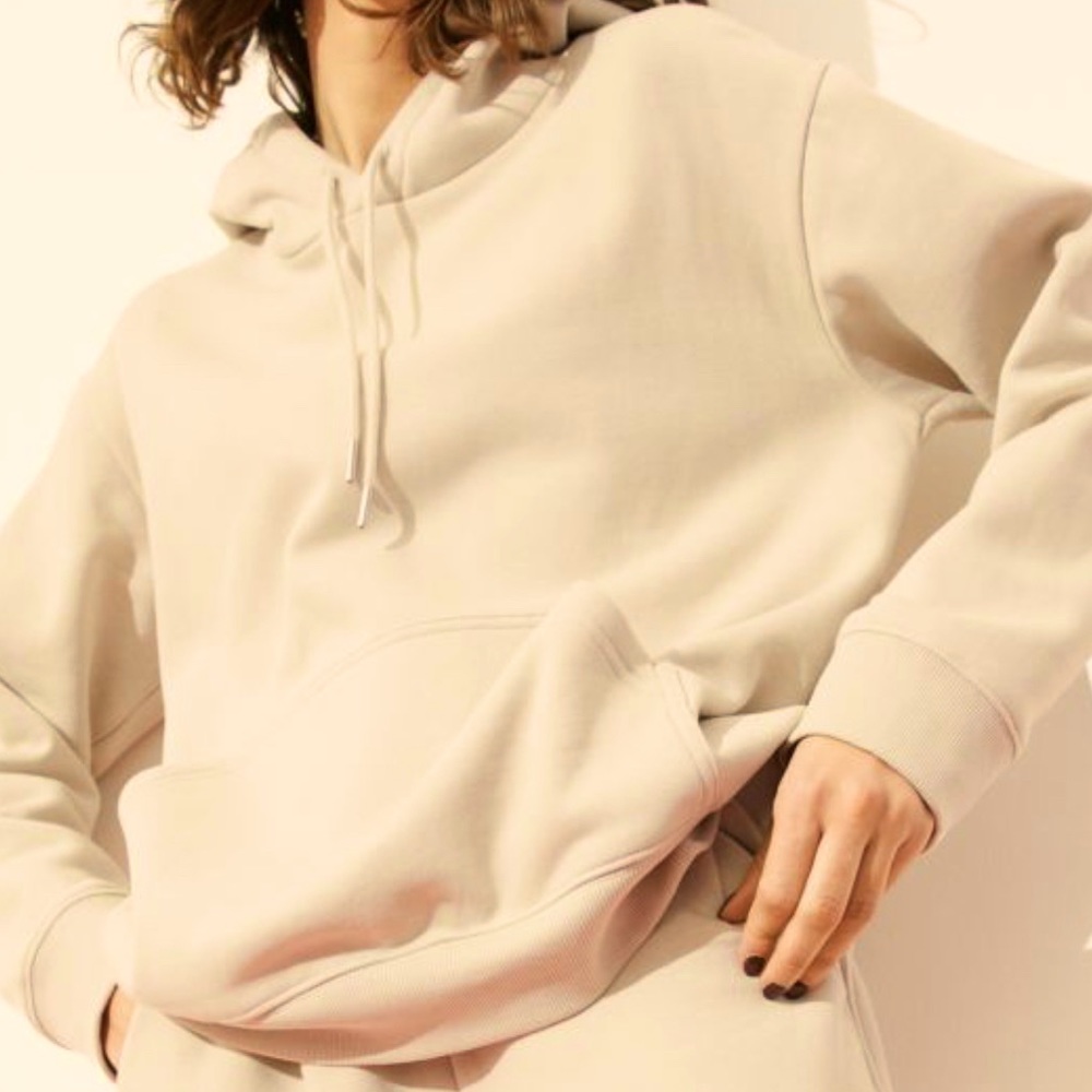 H&M Beige Unisex Hoodie